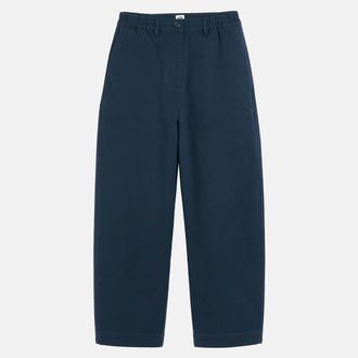 La Redoute Collections Barrel broek met hoge taille, van stretchkatoen