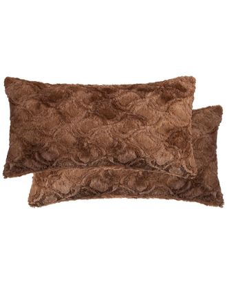 Luxe Faux Fur Set Of 2 Belton Pillows