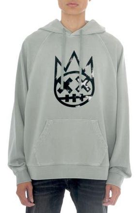 Cult of Individuality Shimuchan Flocked Logo Graphic Hoodie in Vintage Grey at Nordstrom Rack, Size Xxx-Large