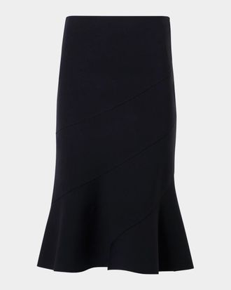 Akris Knee-Length A-Line Skirt