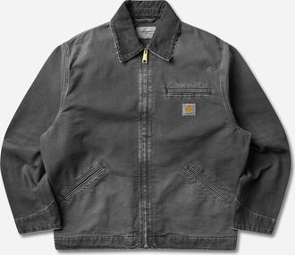 Carhartt Work in Progress Men s OG Detroit Jacket Black (Destroy Wash)