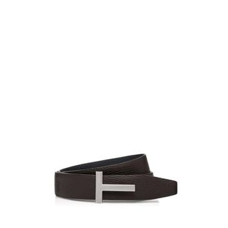 Tom Ford Belts, male, Gray, 95 CM, 30mm Reversible T Belt