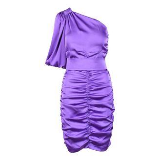 Access Fashion Party Kleedjes - Dames - Feestkleedjes - Paars - 2XL - Polyester - Kleedjes