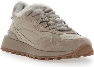 Brunello Cucinelli Womens Sneakers Grey Leather Trainers