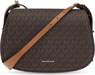 Michael Michael Kors Borsa a spalla con monogramma - Marrone