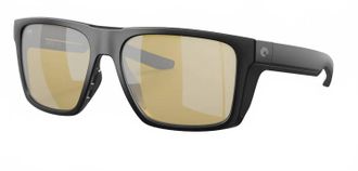Costa Unisex Blackfin Pro Polarized Sunglasses In Matte Black Sunrise Silver Mirror