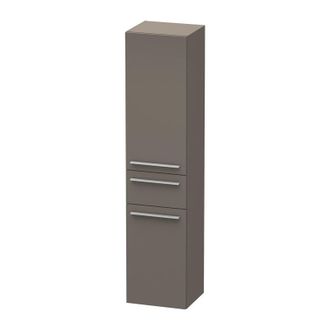 Duravit Duravit X-large Armario Alto 1131, 2 Puertas De Madera, 1 Caj&oacute;n Central, Con Bisagra A La Izquierda, 400mm, Color (frente/cuerpo): Flanela Gris Seda L