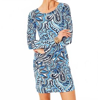 Lilly Pulitzer Upf 50+ Maddox Straight Dress In Resort White