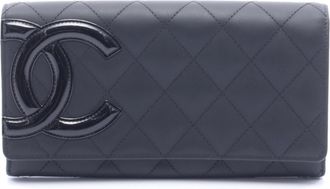 Chanel Black Cambon Ligne Long Wallet (Bi-Fold) (Pre-Owned)