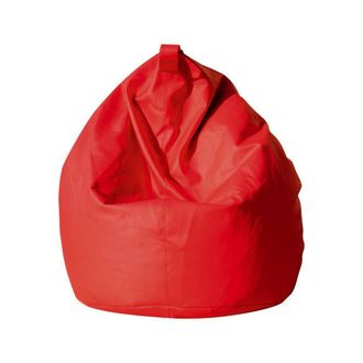 Talamo Italia Dmora Pouf &Eacute;l&eacute;gant, Couleur Rouge, Dimensions 80 X 120 X 80 Cm