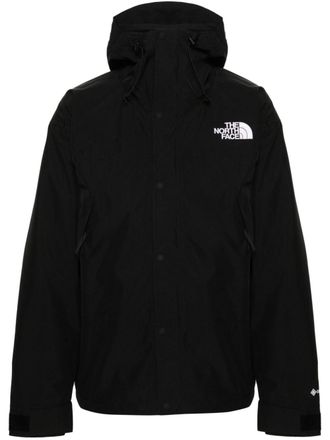 The North Face logo-embroidered hooded jacket - men - Polyester/Polyester - M - Black