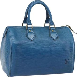 Louis Vuitton Pre-owned Handbags, female, Blue, Size: ONE SIZE Pre-owned Vintage Leather Handbag