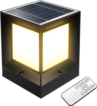 OEM 1 Juego Estigma De Jard&iacute;n Led L&aacute;mpara De Pilar Solar Luz Del Poste De La Cerca Luces De Columna Solar Luces Solares Para Postes Tricolor L&aacute;mpara De Po