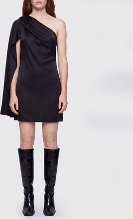 Stella McCartney Asymmetric One-Shoulder Cr&ecirc;pe Mini Dress for Ceremonies