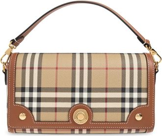 Burberry Note Small Shoulder Bag - Dames - Handtassen - Beige - ONE Size - Katoen - Tassen