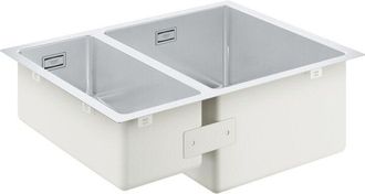 GROHE Fregadero De 1 Seno Y Medio En Acero Inoxidable K700u - Medio Seno Recto