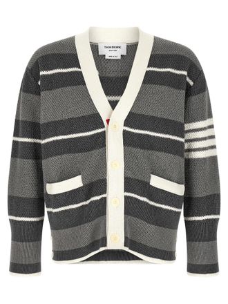 Thom Browne Mens Striped Cardigan
