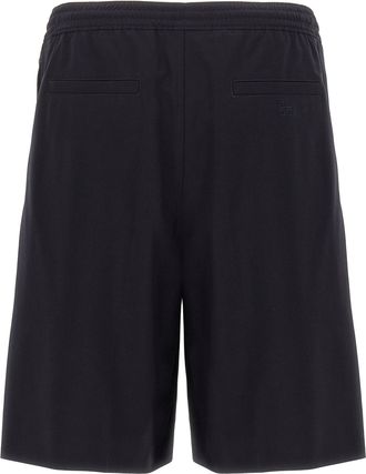 Givenchy Mens Blue Elastane Bermuda Shorts
