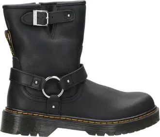 Dr. Martens 1460 Bex Leather Zipper Boots - Dames - Enkellaarsjes - Zwart - 38 EU - Leer - Schoenen