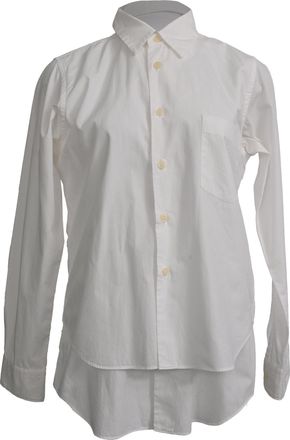 Comme Des Gar&ccedil;ons Black Comme Des Gar&ccedil;ons Layered Shirt in White Cotton