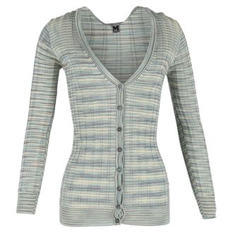 Missoni M Missoni Knitted Buttoned Cardigan in Multicolor Cotton