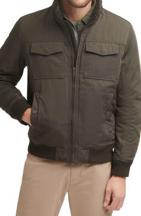 Dockers Quilted Lined Flight Bomber Jacket in Army Green at Nordstrom Rack, Size Xx-Large