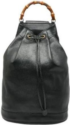 Gucci Pre-owned Bucket Bags, female, Black, Size: ONE SIZE Pre-owned Bucket Bag