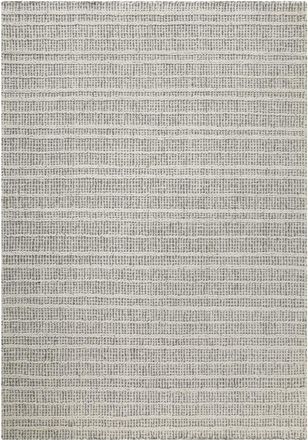 Wecon Home Alfombra gris y crudo diseño tuftado a mano en relieve 110x170