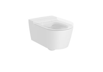 Roca Round - Taza Suspendida Rimless Con Salida Horizontal