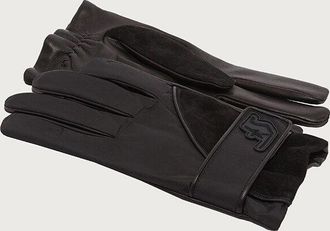 Ferragamo Leather Gloves - Black