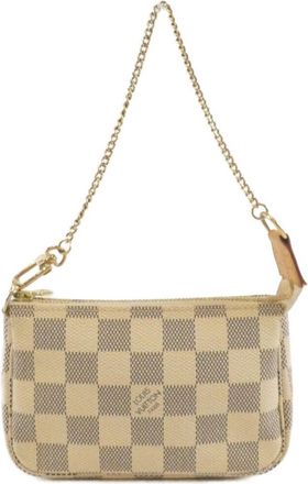 Louis Vuitton Azur Coated Canvas Pochette Pouch (Pre-Owned)