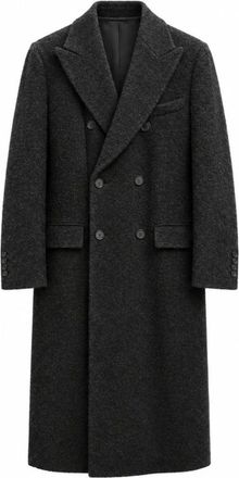 Dolce & Gabbana Double-Breasted Boucl&eacute; Coat - Heren - Mantels - Zwart - Maat: XL