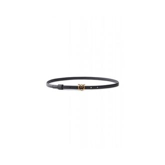 Pinko Love Berry H3 Riem - Dames - Riemen - Zwart - S - Leer - Accessoires