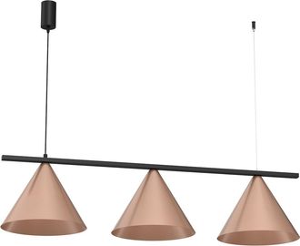 OEM L&aacute;mpara Colgante Capital De Cobre Negro 3xgx53