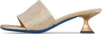 Loriblu Mule met kristallen - Dames - Muiltjes - Veelkleurig - 37 EU - Satijn - Schoenen