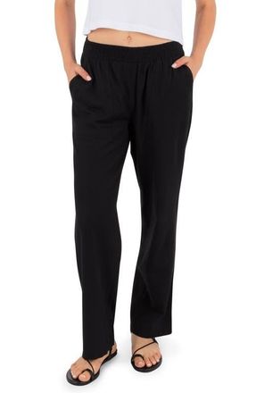 Hurley Beach Club Straight Leg Pants in Black at Nordstrom, Size X-Large