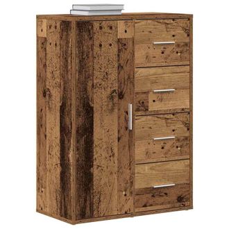 Berkfield Home Sideboard Old Wood 60x31x84 cm Engineered Wood in Brown | Size: 60 x 31 x 84 cm