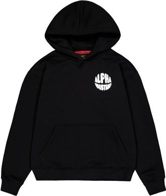Alpha Industries Alpha Industries Womens Logo Backprint Hoodie Women - Black - Size X-Small
