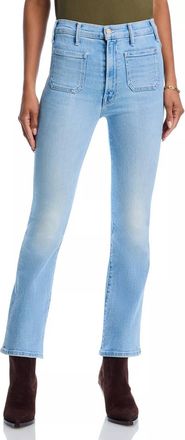 Mother Hustler Patch Pocket Ankle Jeans In Tune In Tune Out