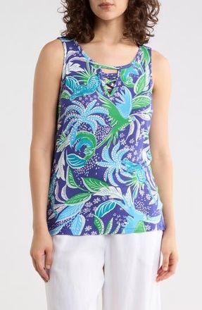 Caribbean Joe Keyhole Tank in Blue at Nordstrom Rack, Size X-Large