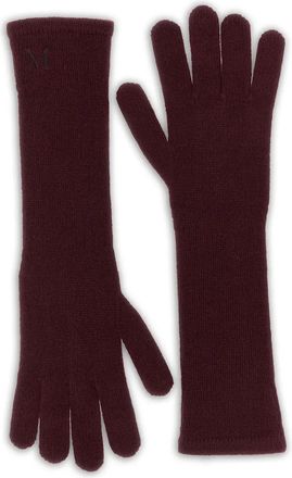 Max Mara Guanti con logo - Rosso