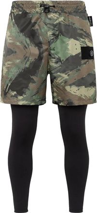 Plein Sport Running Pants - Heren - Trainingsbroeken - Groen - S - Polyester - Fitness
