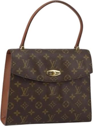 Louis Vuitton Pre-owned Canvas Handtas - Dames - Vintage Handtas - Bruin - ONE Size - Vintage