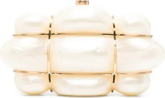 Cult Gaia Bolla Pearl-effect Clutch Bag