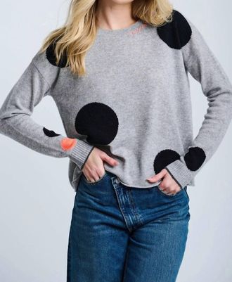Lisa Todd Hot For Dots Sweater In Stone