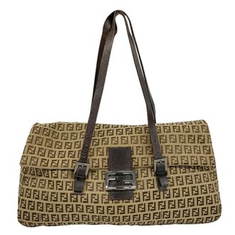 Fendi Brown Canvas Tote Bag (Pre-Owned)