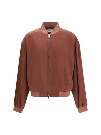 Versace Overdyed Silk Jacket - Purple
