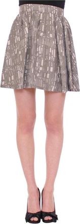 Comeforbreakfast Pleated Mini Skirt - Dames - Korte rokken - Grijs - S - Katoen - Rokken