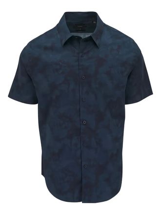 Vince Rapids short-sleeve button shirt - men - Cotton - L - Blue