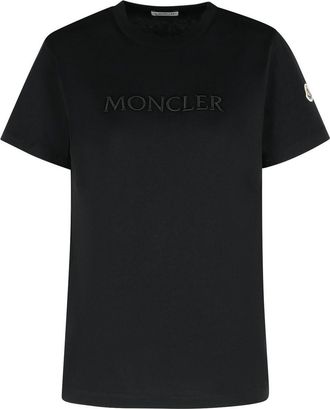 Moncler Black Cotton T-Shirt